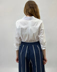 Camicia tinta unita con maniche lunghe
