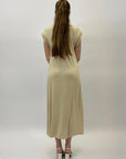 Abito lungo basic con dettaglio lurex