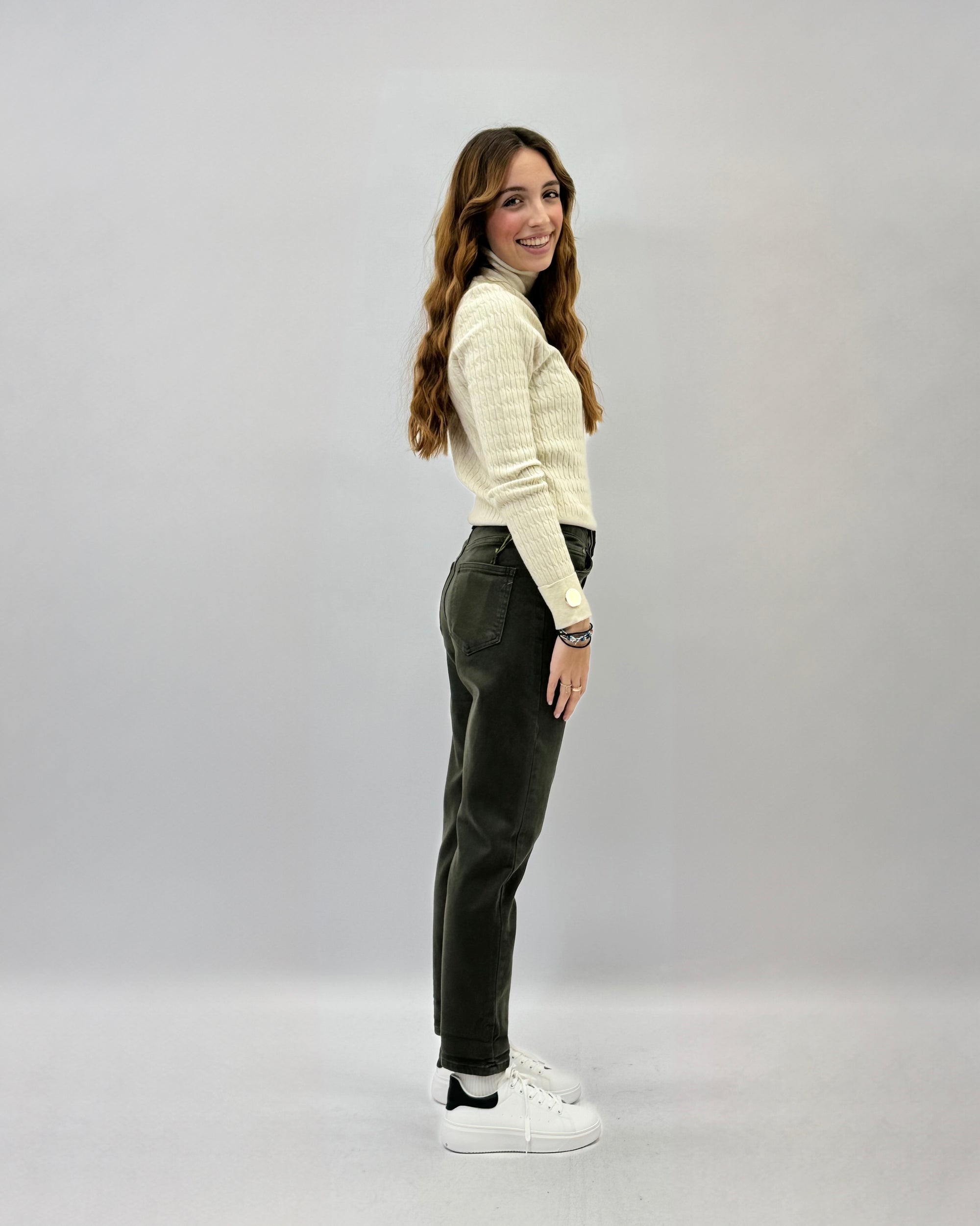 Pantaloni regular fit in cotone