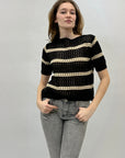 Maglia crochet mezze maniche