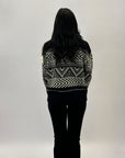 Maglione dolcevita con fantasia