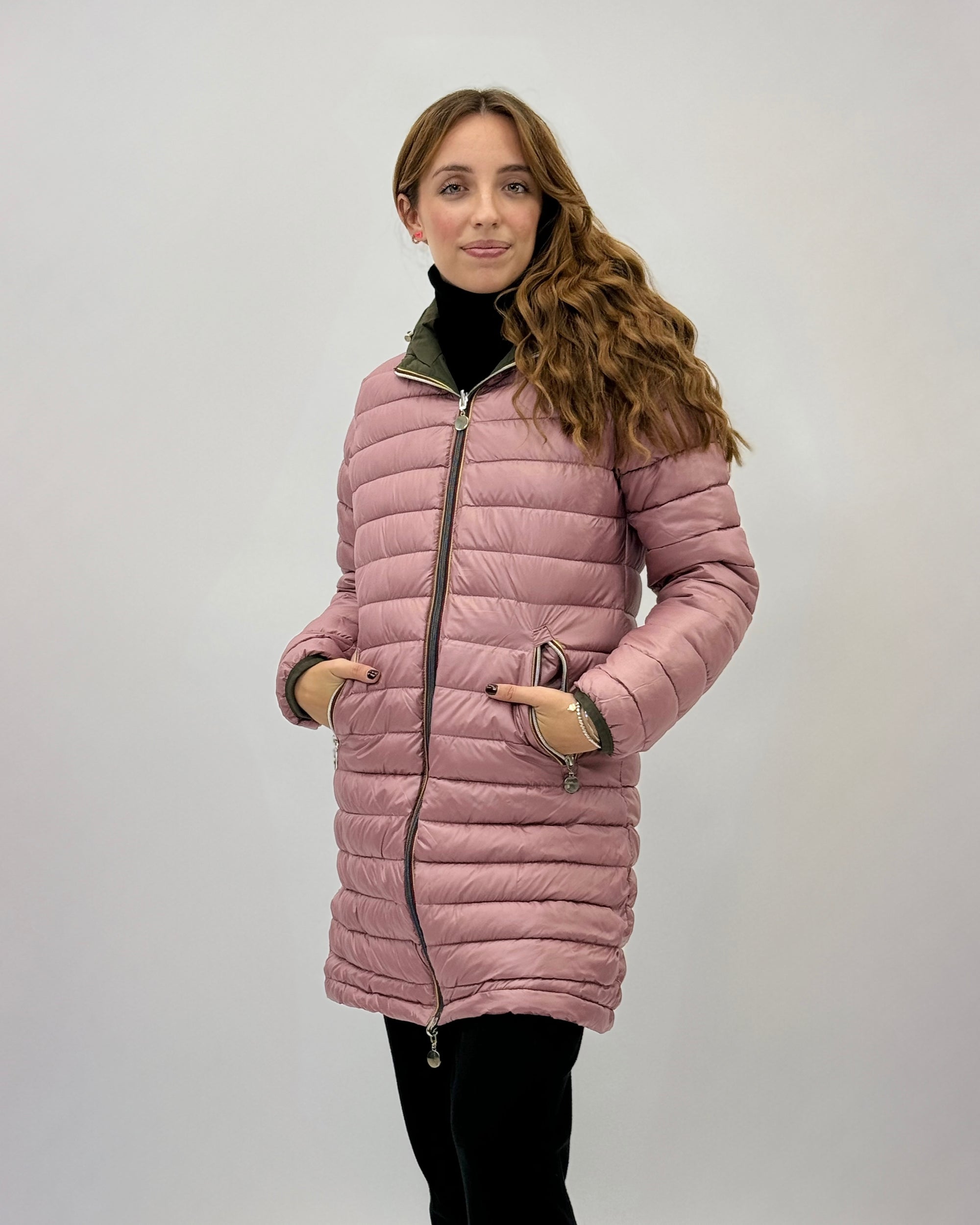 Piumino Donna Reversibile Double Face – Giacca Invernale Lunga