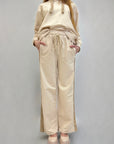 Pantaloni tuta con paillettes laterali