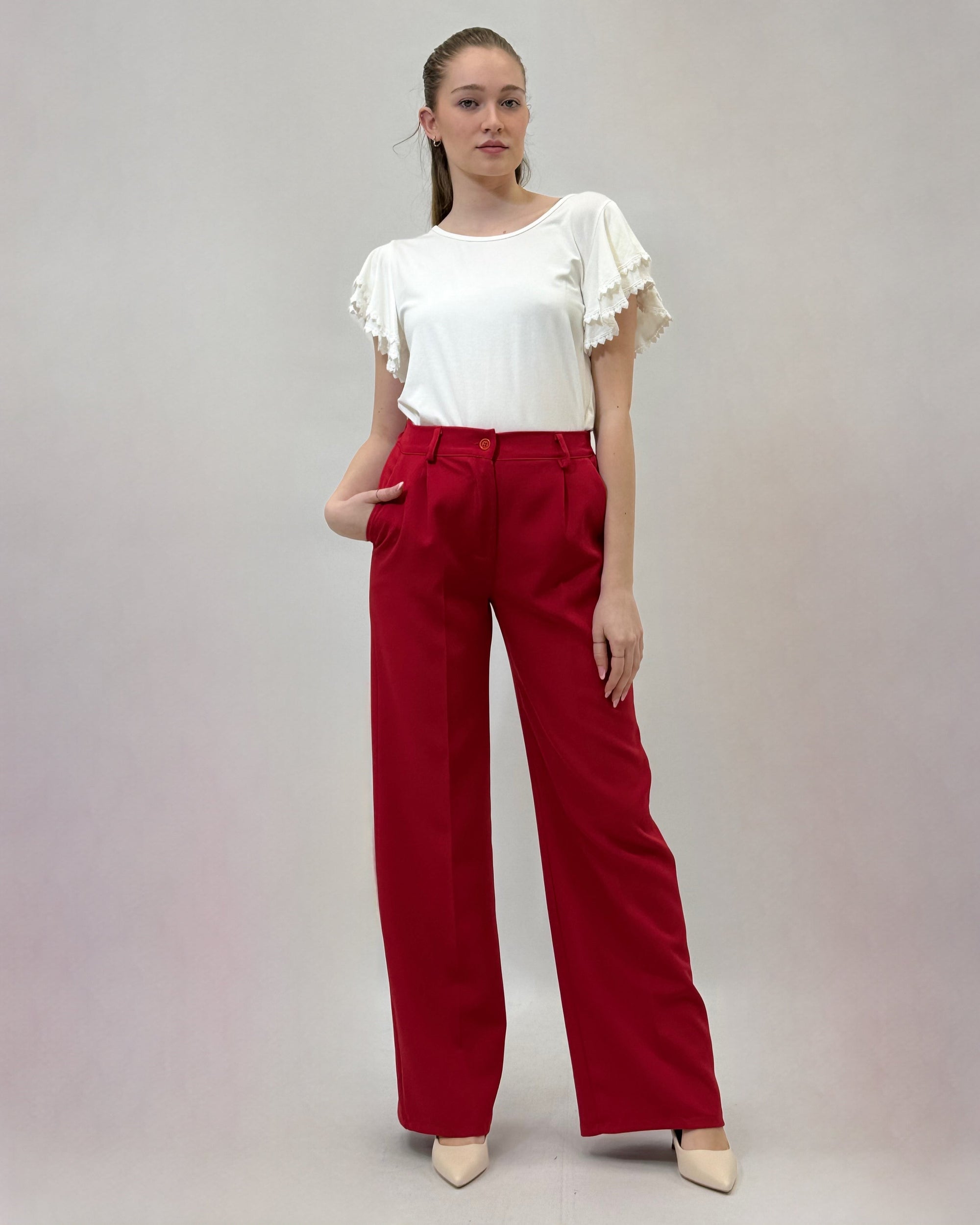 Completo premium giacca e pantaloni a palazzo