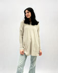 Pullover ampio girocollo con tasche