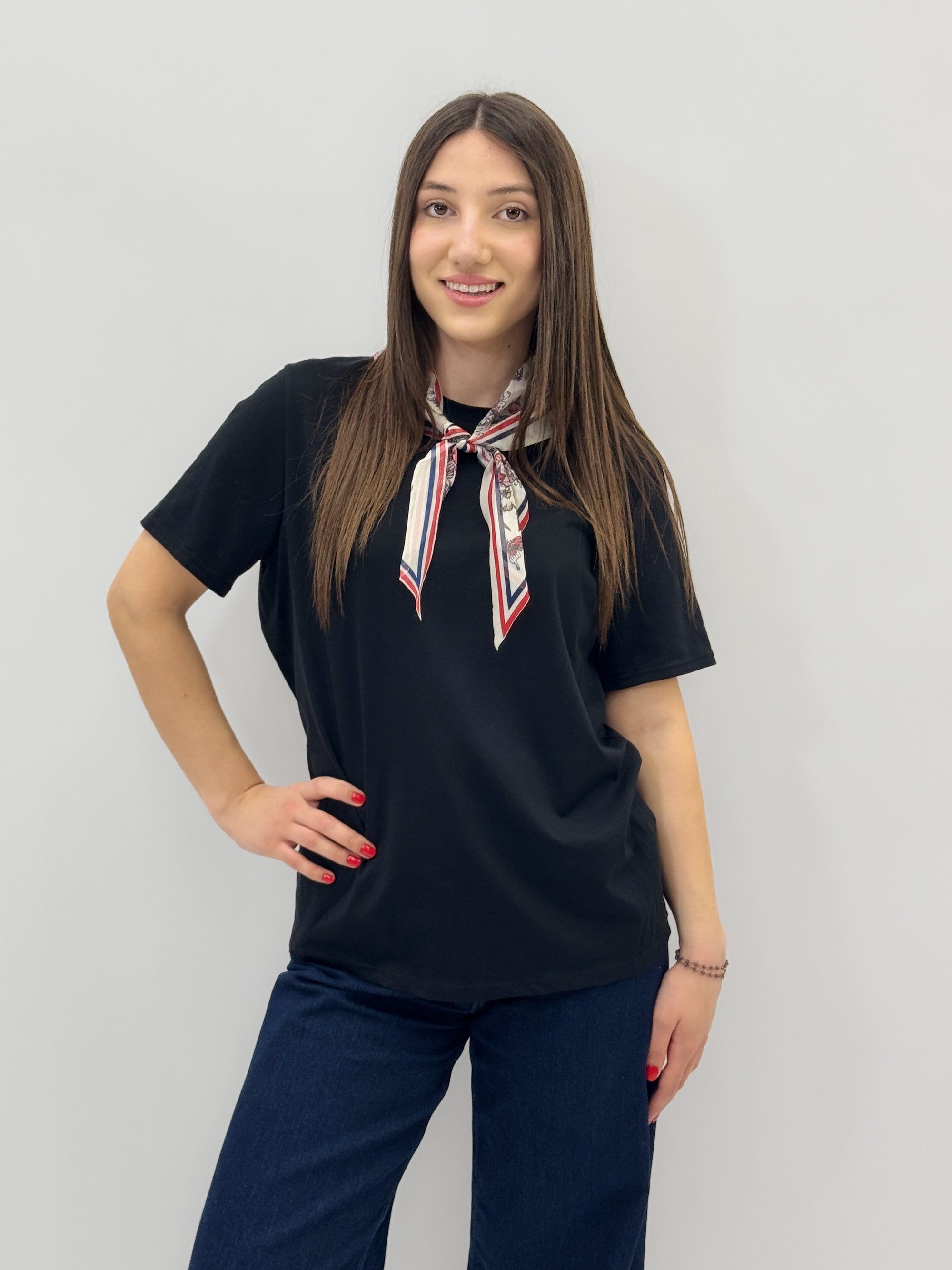 Maglia con foulard