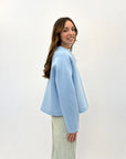 Giacca neoprene con fiore