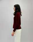 Maglione dolcevita morbido con intrecci