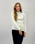 Pullover lupetto in lurex