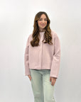 Giacca neoprene con fiore