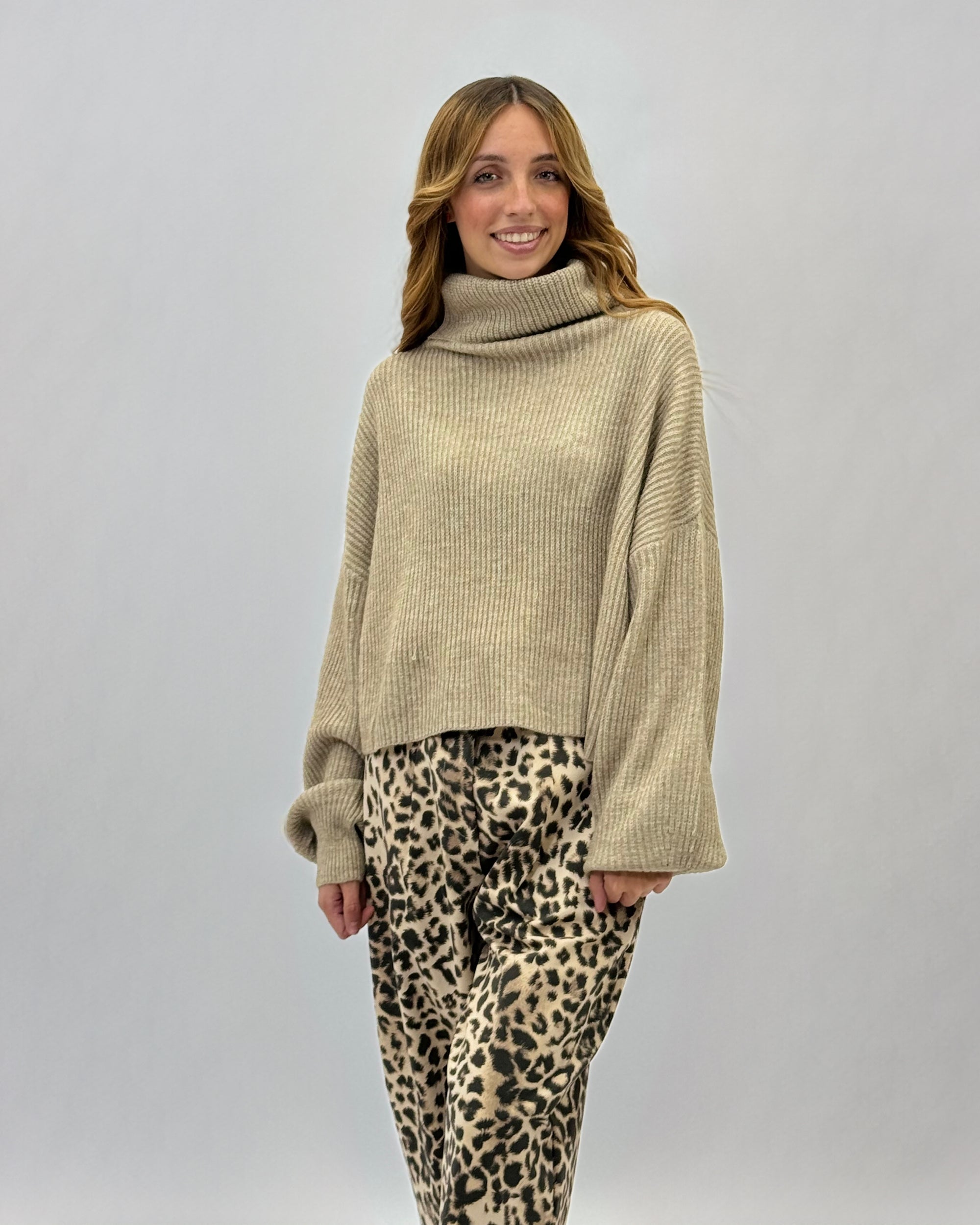 Pullover dolcevita morbido