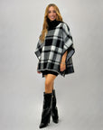 Poncho a quadri