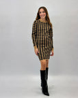 Abito in maglia pied de poule