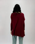 Pullover ampio girocollo con tasche