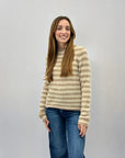 Maglione a righe misto lana