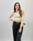 Maglia con scollo laterale petite