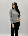 Maglia scollo barchetta intrecci
