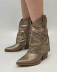 Stivali western con effetto metallizzato