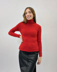 Maglione dolcevita tinta unita