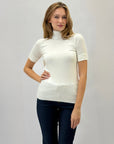 Maglia dolcevita mezze maniche basic