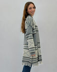 Cardigan morbido fantasia etnica