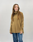 Maglione collo alto con frange