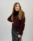 Maglione intrecciato dolcevita