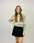 Maglione girocollo con stampa