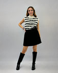 Maglione smanicato con paillettes