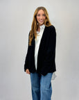 Cardigan aperto misto lana taglia comoda