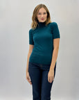 Maglia dolcevita mezze maniche basic