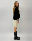 Cardigan in maglia grossa misto lana