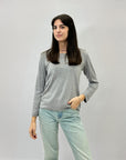 Maglia felpata basic