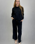 Pantaloni tuta con paillettes laterali