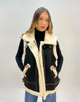 Giubbotto montone a gilet