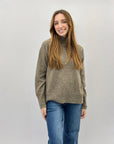 Maglione lupetto misto lana