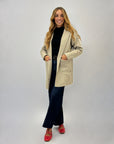 Cardigan lungo con cappuccio