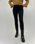Pantaloni basic in cotone colorati push-up