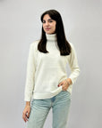 Maglione dolcevita misto lana