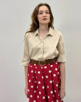 Camicia tinta unita con maniche lunghe