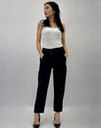 Pantaloni eleganti con fiocco