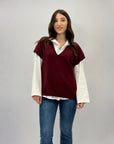 Gilet con camicia