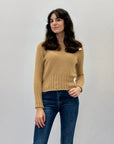 Pullover crop effetto peluche