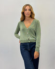 Cardigan basic con lustrini