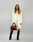 Cappotto foderato con bottone