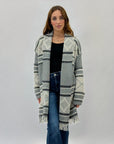 Cardigan morbido fantasia etnica