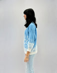 Maglione lupetto misto lana con fiocchi di neve