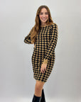 Abito in maglia pied de poule