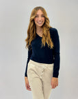 Pantaloni in velluto con laccio