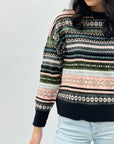 Maglione morbido stampa jacquard
